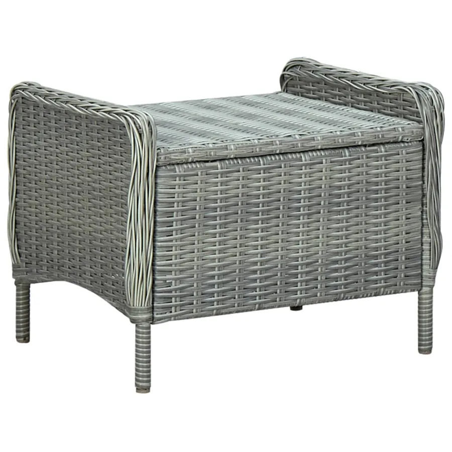 Ensemble à manger de jardin 5 pcs Gris clair - 18