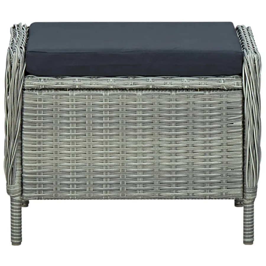 Ensemble à manger de jardin 5 pcs Gris clair - 19