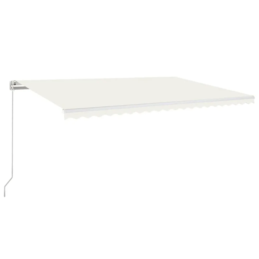 Auvent manuel rétractable 500x350 cm Crème - 2