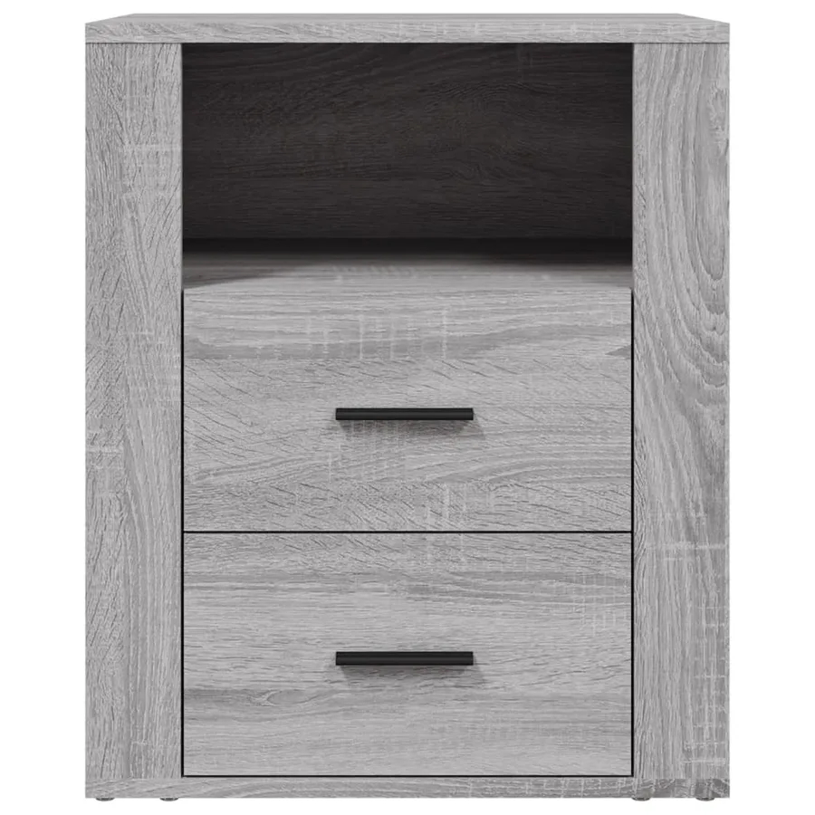Table de chevet Sonoma gris 50x36x60 cm Bois d'ingénierie - 7