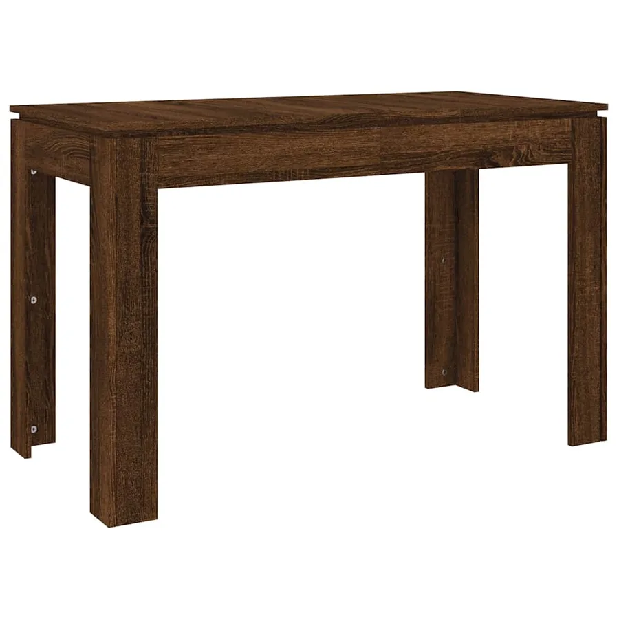 Table à dîner Chêne marron 120x60x76 cm bois d'ingénierie - 6