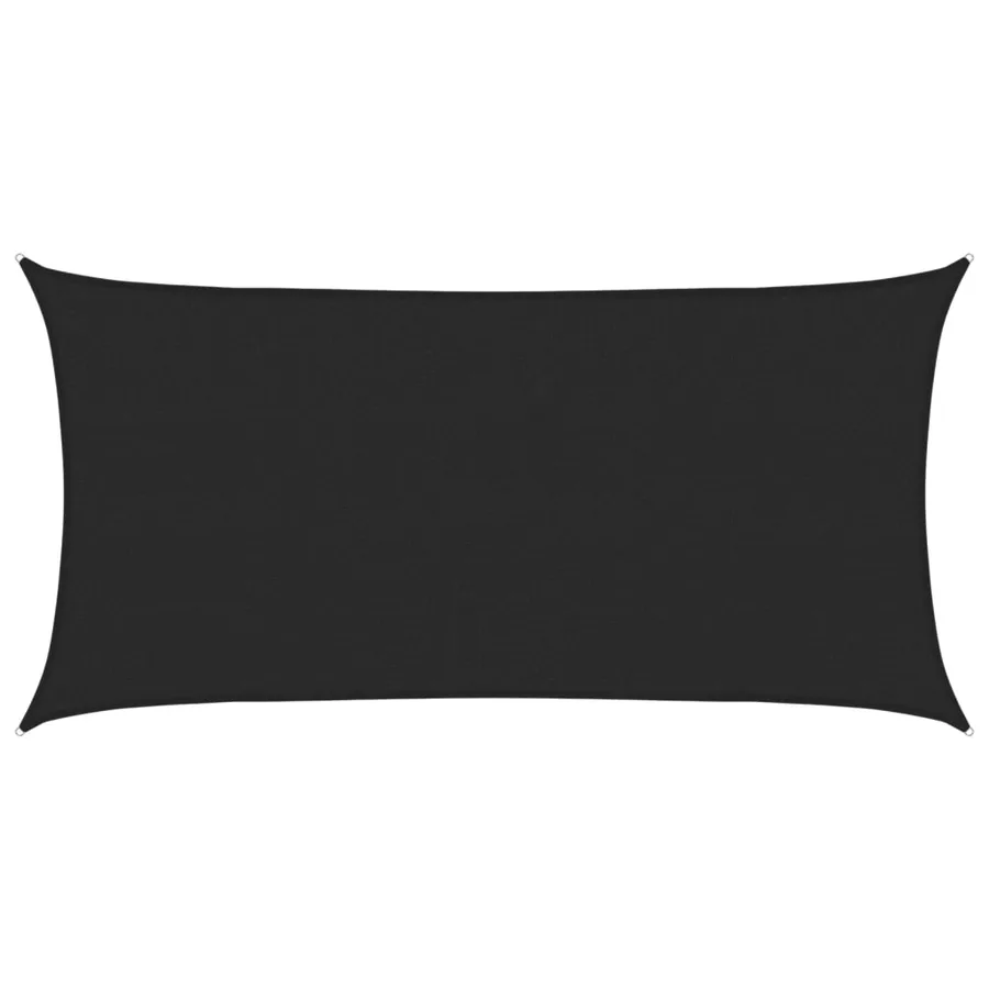 Voile d'ombrage 160 g/m² Noir 2x3,5 m PEHD - 2