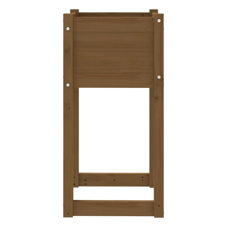 Jardinières 2 pcs Marron miel 40x40x81 cm Bois massif de pin - 6