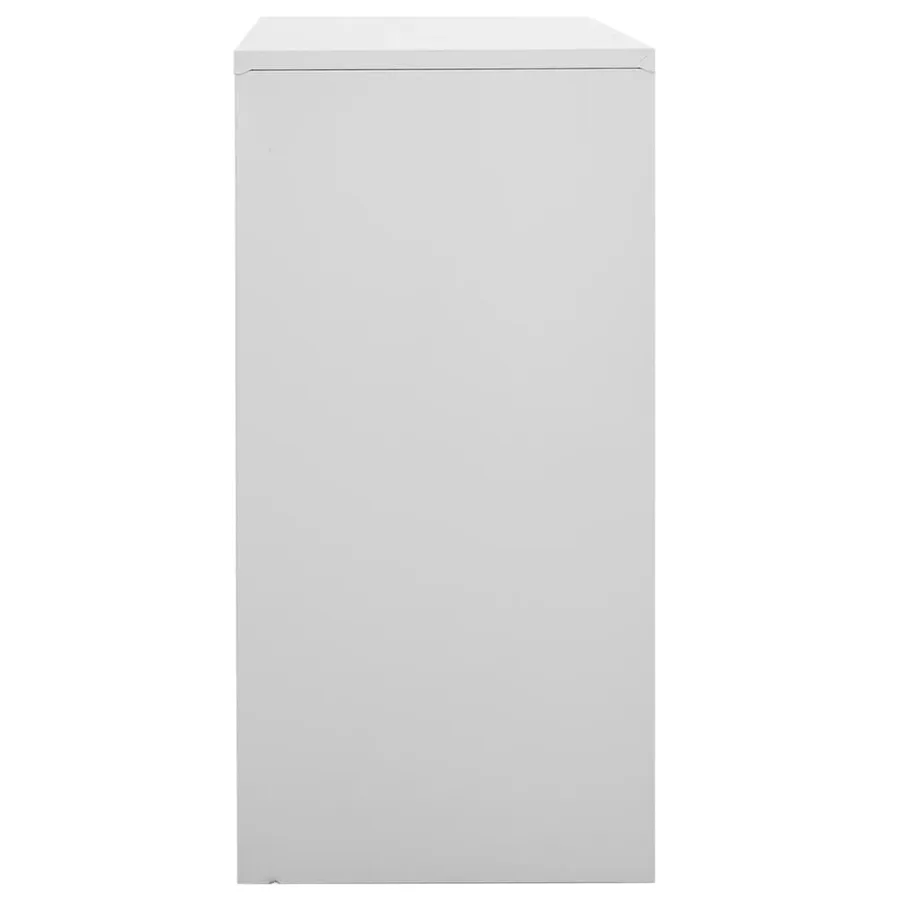 Armoires à casiers 2 pcs Gris clair 90x45x92,5 cm Acier - 4