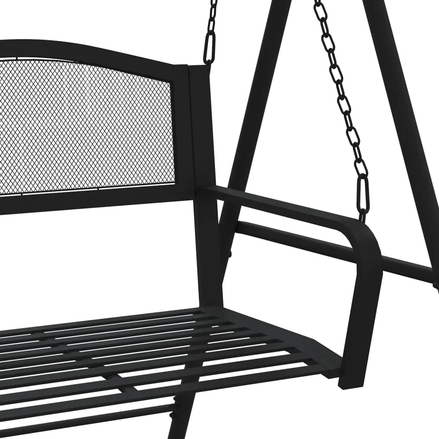 Balancelle 124 cm Noir Acier - 6