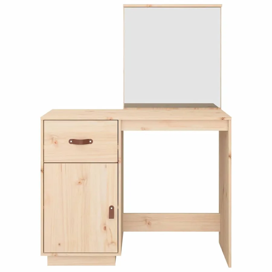 Coiffeuse 95x50x134 cm Bois de pin massif - 6