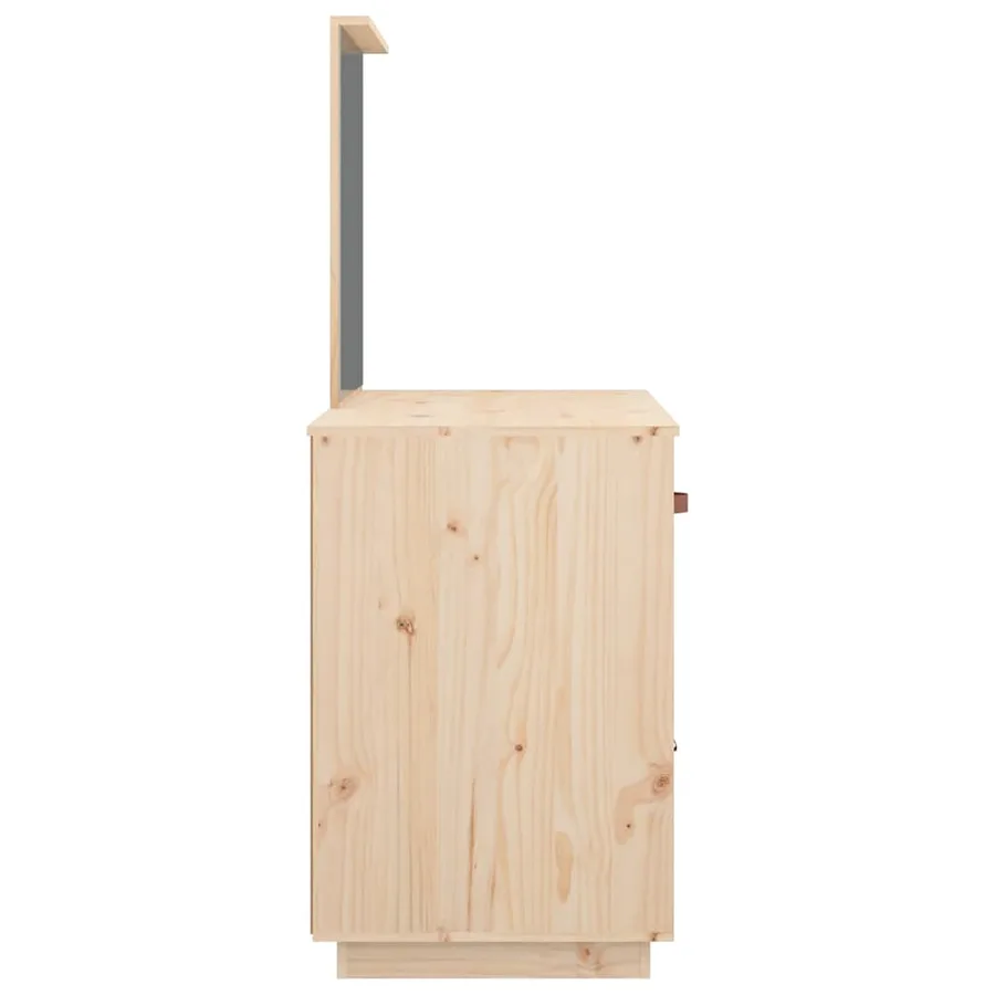 Coiffeuse 95x50x134 cm Bois de pin massif - 7