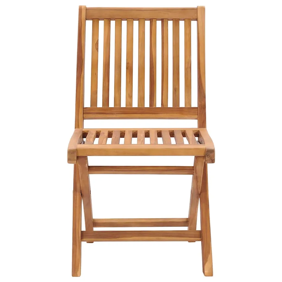 Chaises pliables de jardin lot de 6 Bois de teck solide - 3
