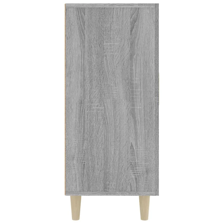 Buffet sonoma gris 90x34x80 cm bois d'ingénierie - 5