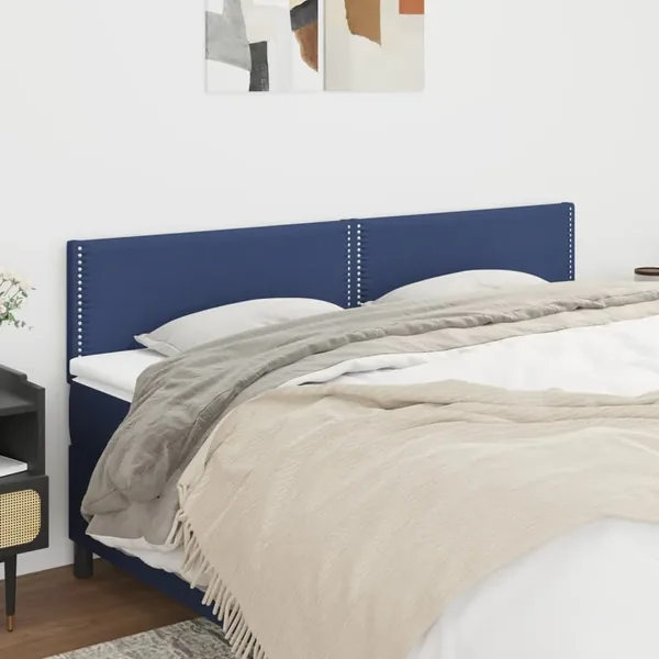 Têtes de lit Bleu 160x5x78/88 cm Tissu