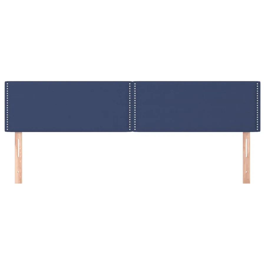 Têtes de lit Bleu 160x5x78/88 cm Tissu - 3