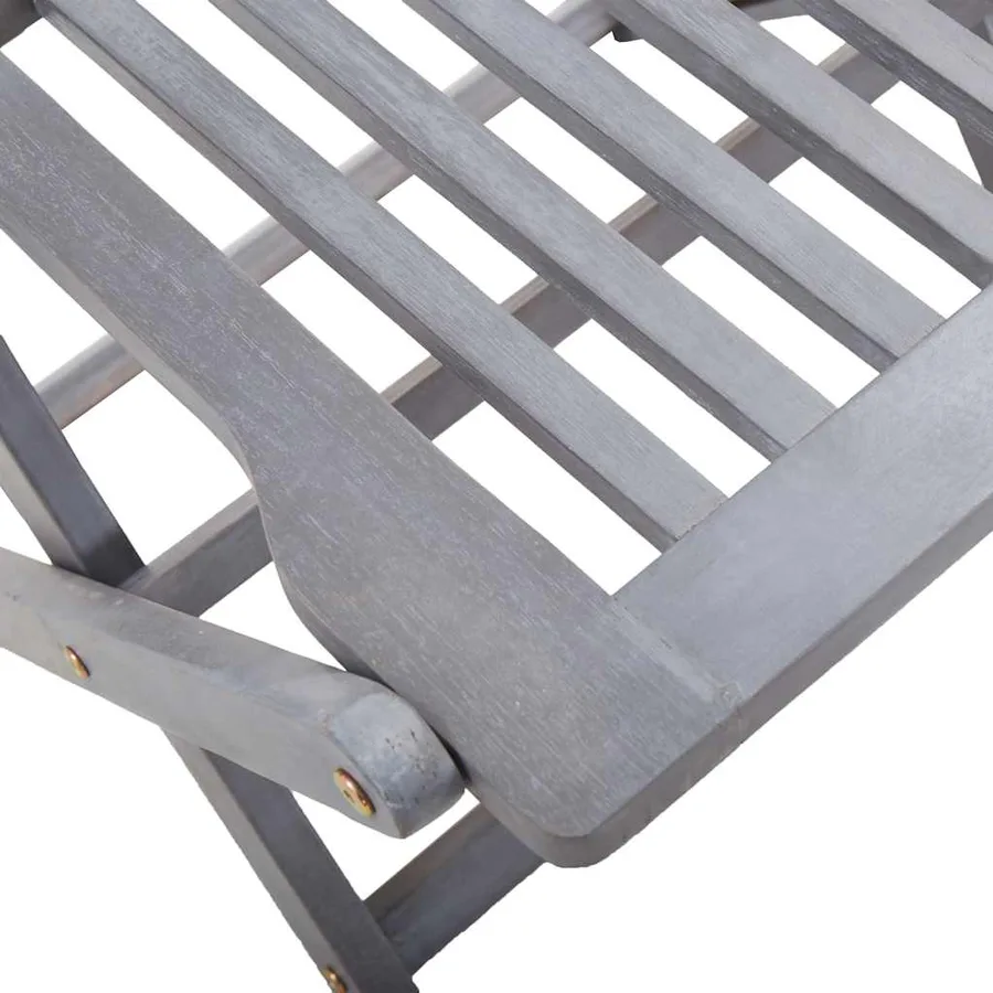Chaises pliables d'extérieur lot de 4 et coussins Bois d'acacia - 17