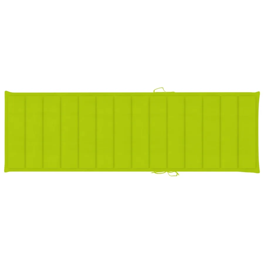 Chaises longues lot de 2 avec table et coussins Acacia solide - 15