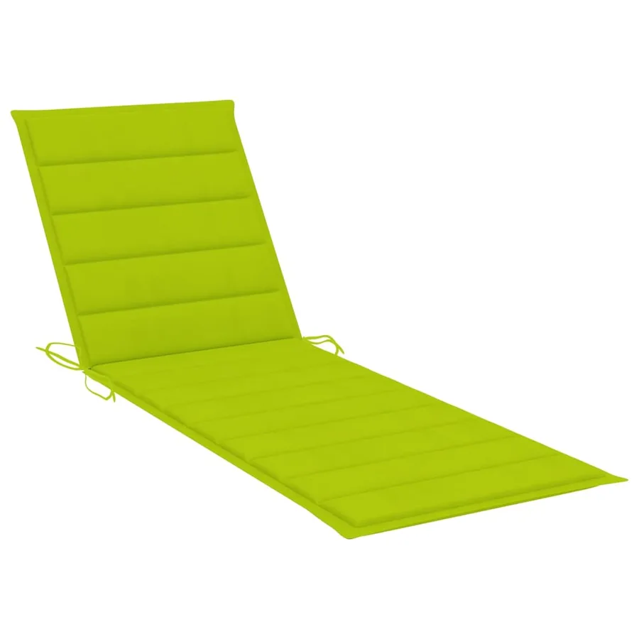 Chaises longues lot de 2 avec table et coussins Acacia solide - 16