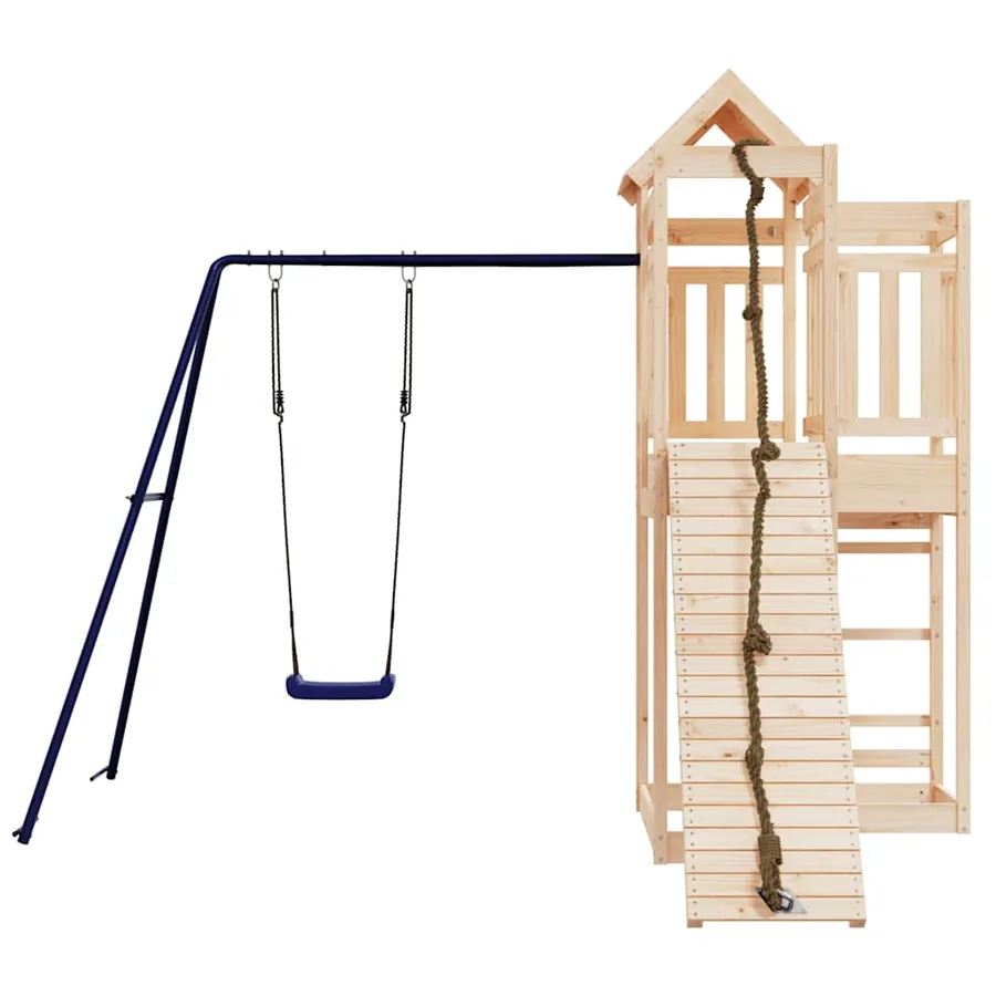 Aire de jeux d'extérieur bois de pin massif - 4