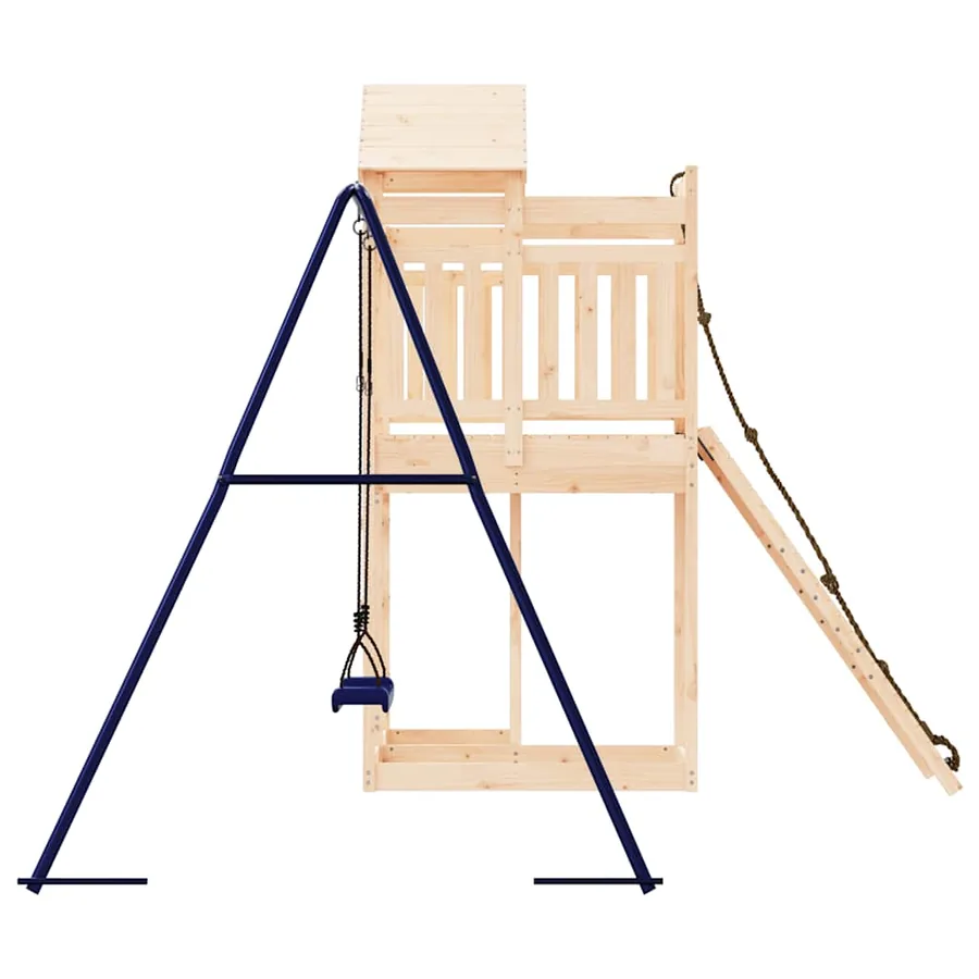 Aire de jeux d'extérieur bois de pin massif - 6