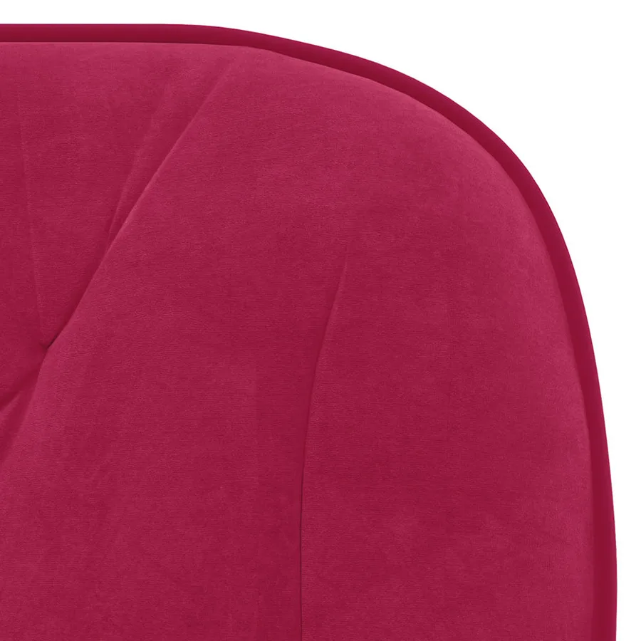 Chaises pivotantes à manger lot de 2 Rouge bordeaux Velours - 8
