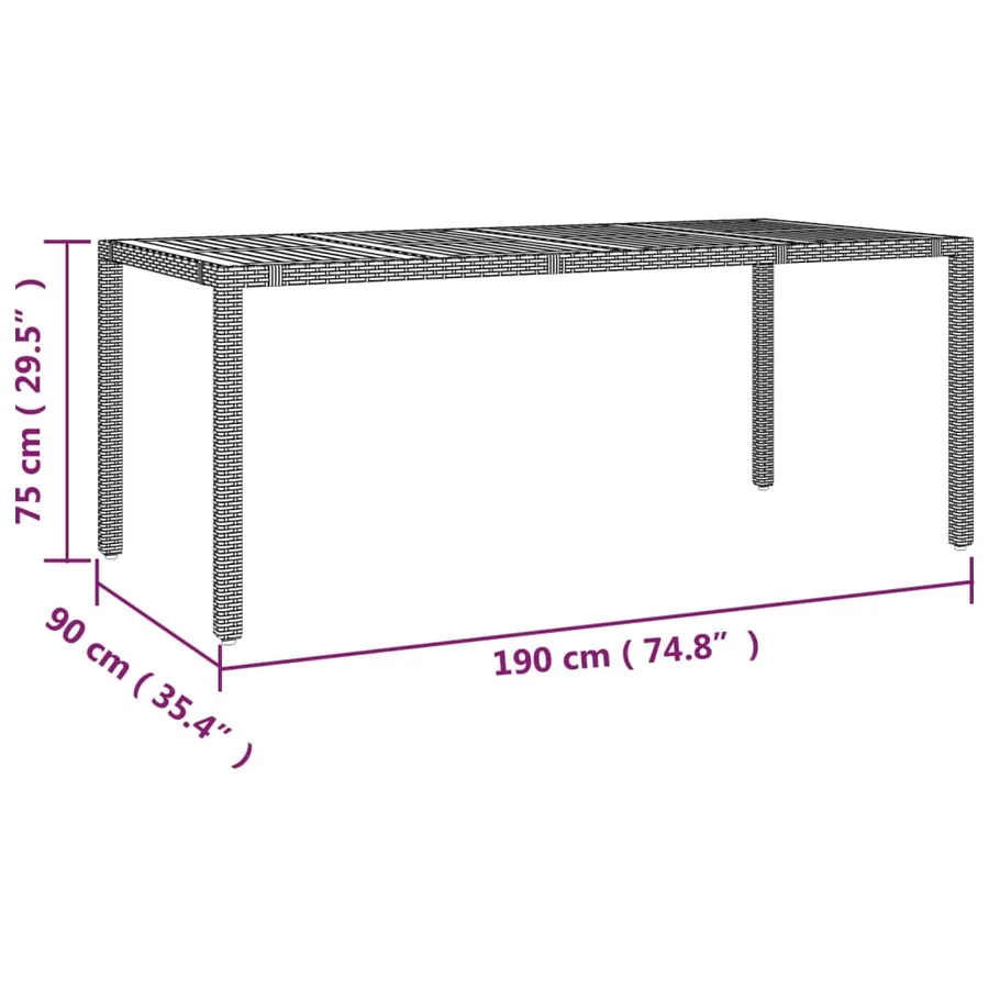 Ensemble à manger de jardin 9 pcs avec coussins Gris - 13