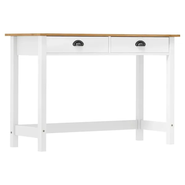 Table console Hill avec 2 tiroirs 110x45x74 cm Pin solide