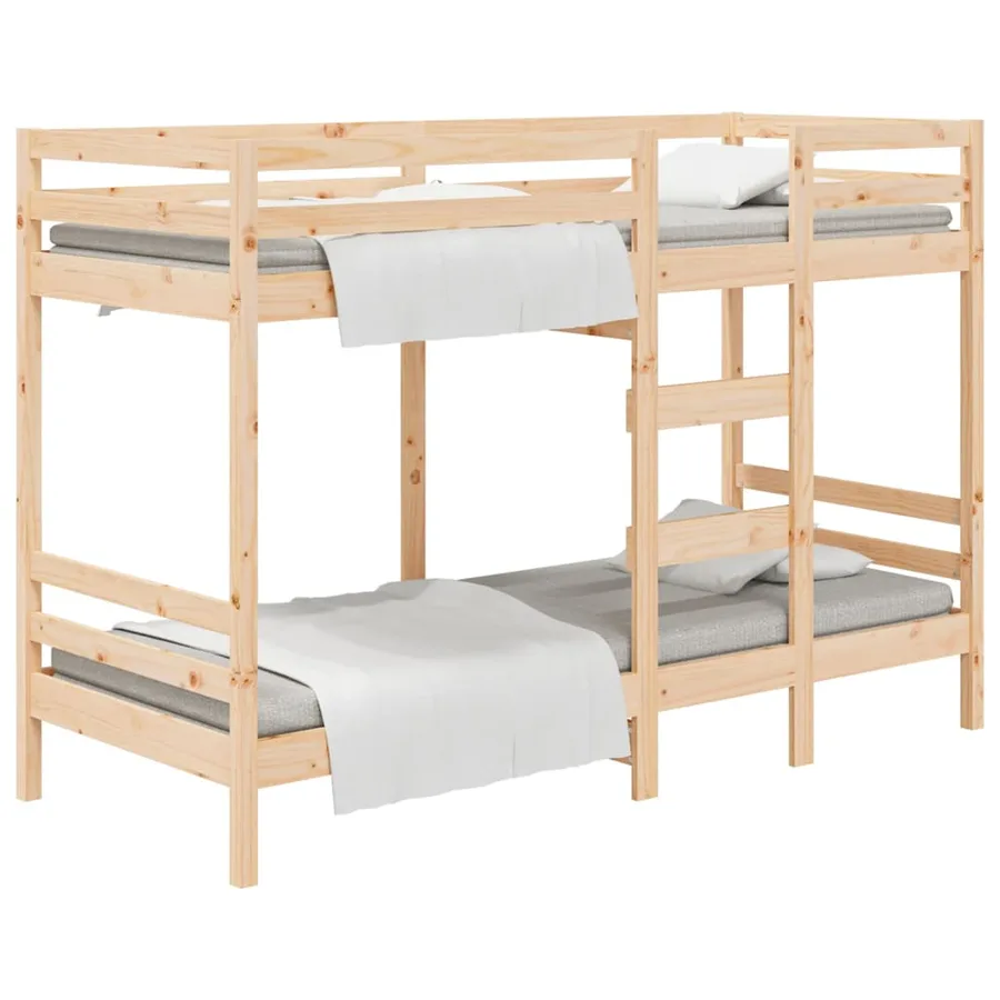 Lit superposé sans matelas 90x190 cm bois de pin massif - 2