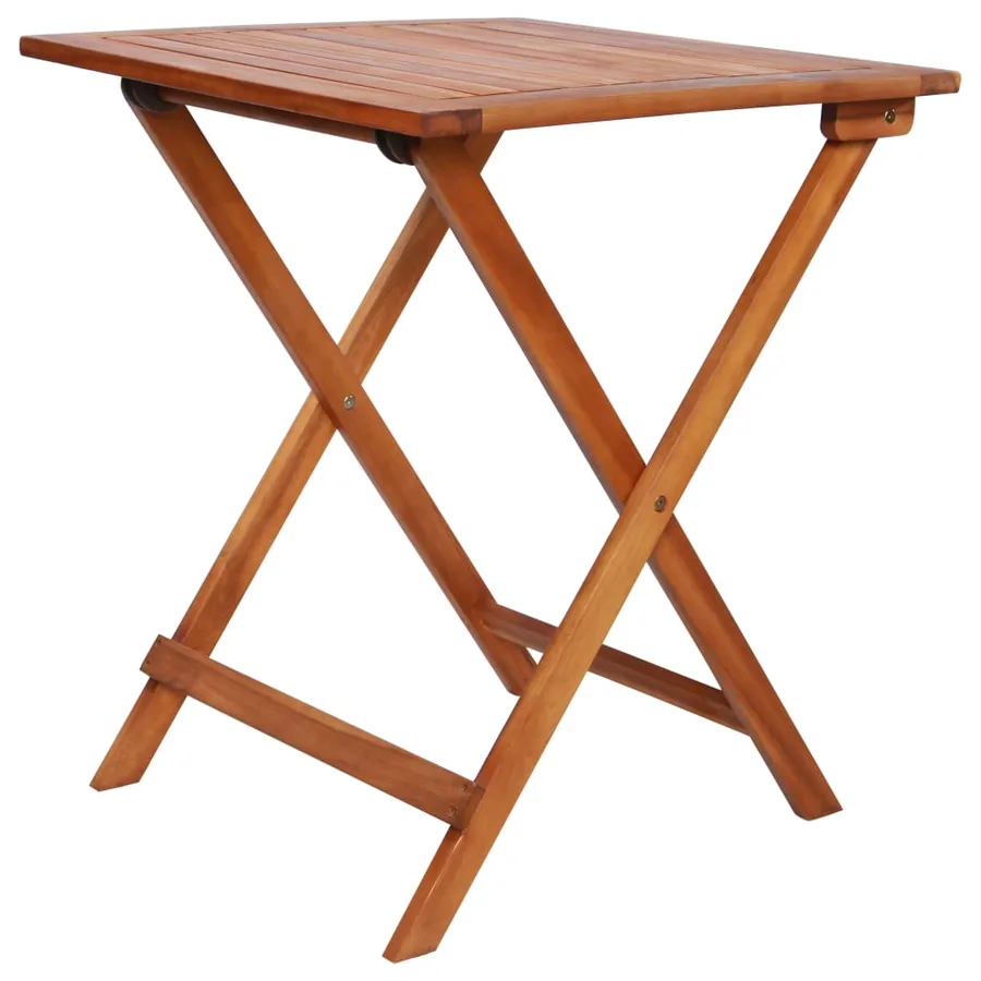 Mobilier de bistro pliable 3 pcs Bois d'acacia solide - 4
