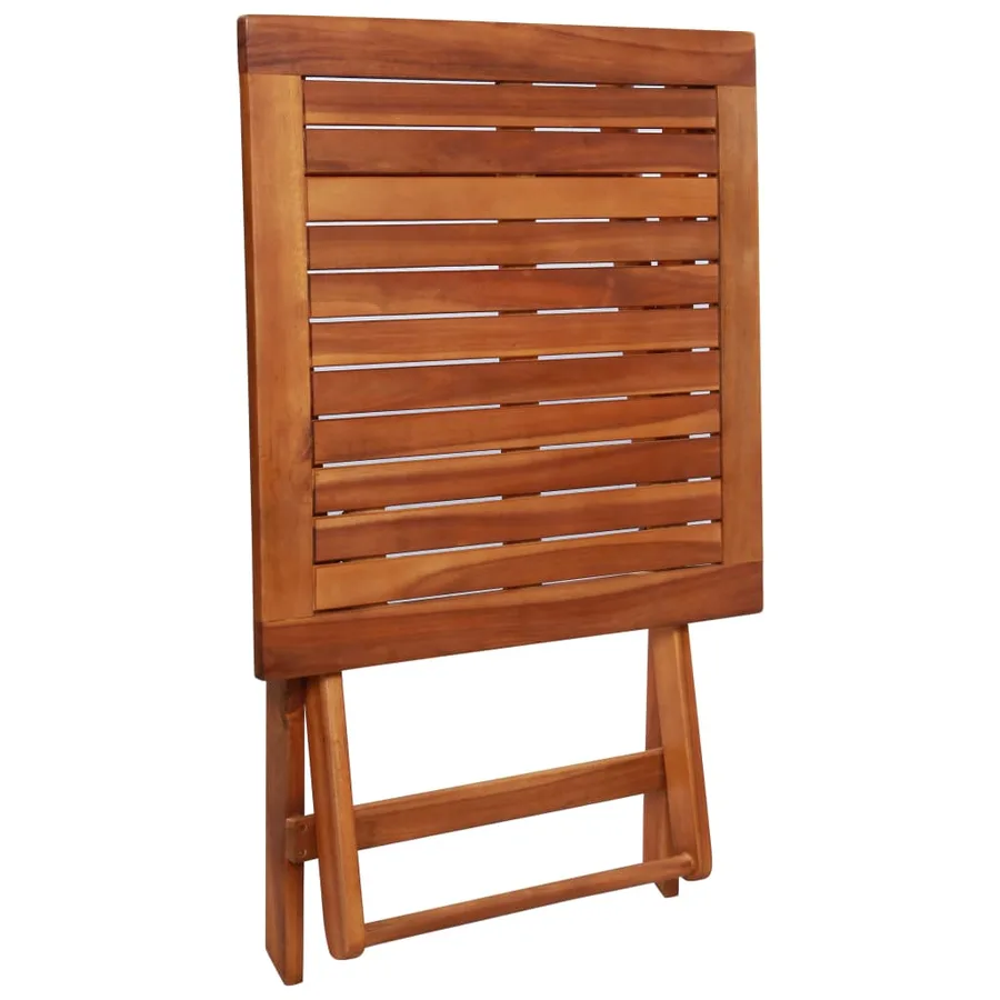 Mobilier de bistro pliable 3 pcs Bois d'acacia solide - 6
