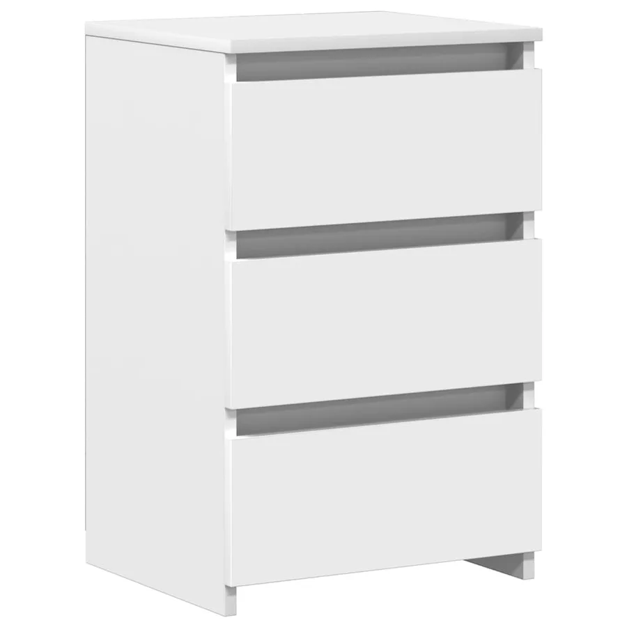 Tables de chevet 2 pcs blanc 40x35x62,5 cm bois d'ingénierie - 3