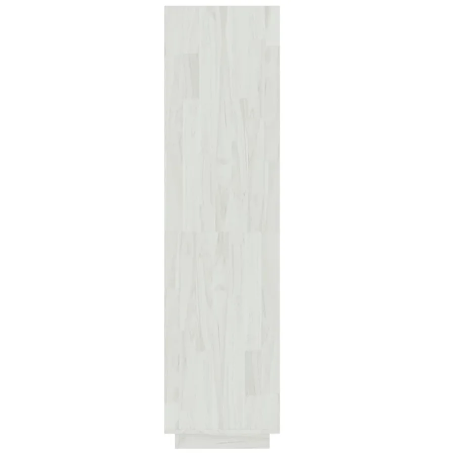 Bibliothèque/Séparateur de pièce Blanc 60x35x135 cm Pin massif - 6