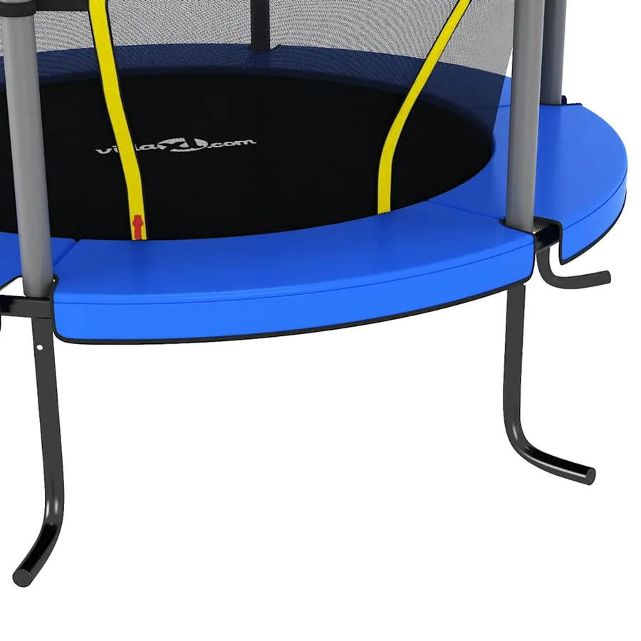 Trampoline avec filet de sécurité Rond 140x160 cm Bleu - 5