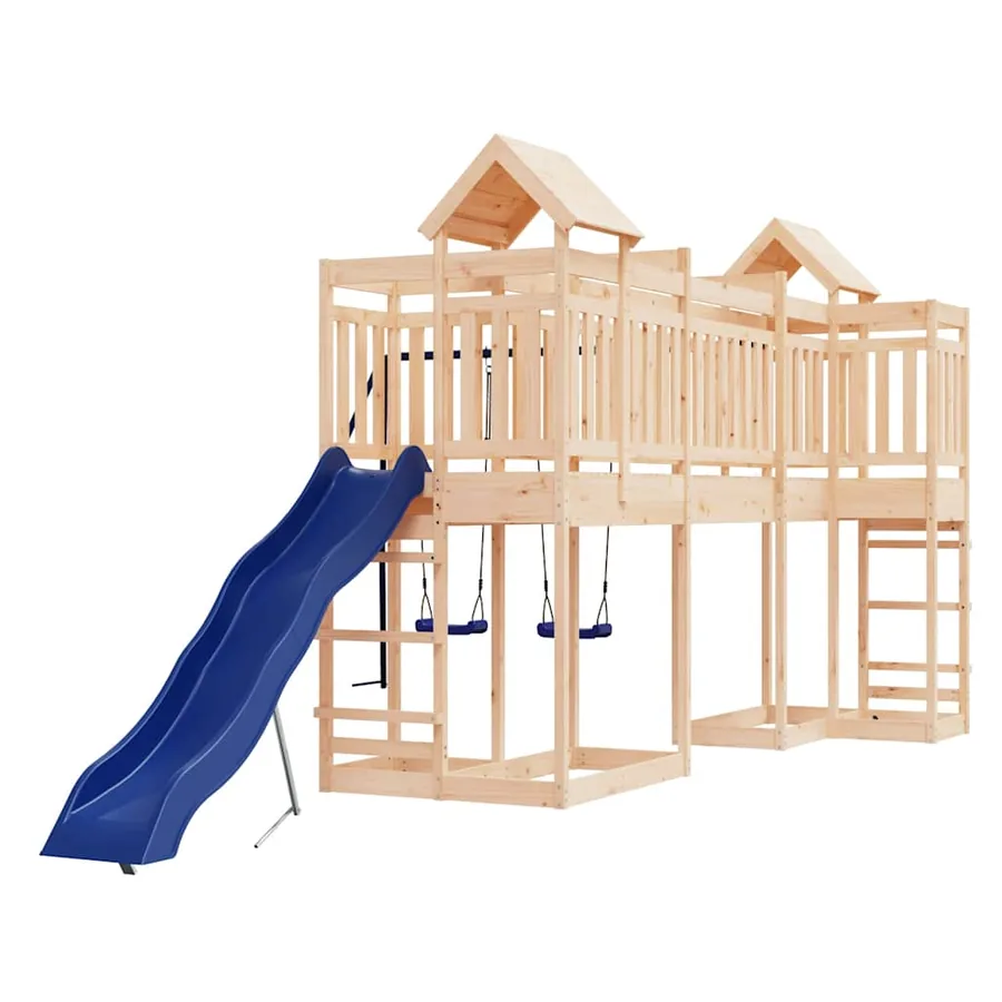 Aire de jeux d'extérieur bois de pin massif - 3
