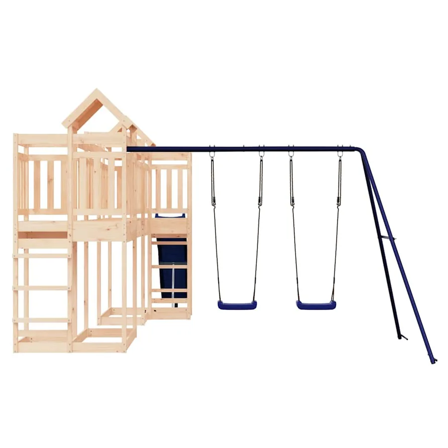 Aire de jeux d'extérieur bois de pin massif - 5