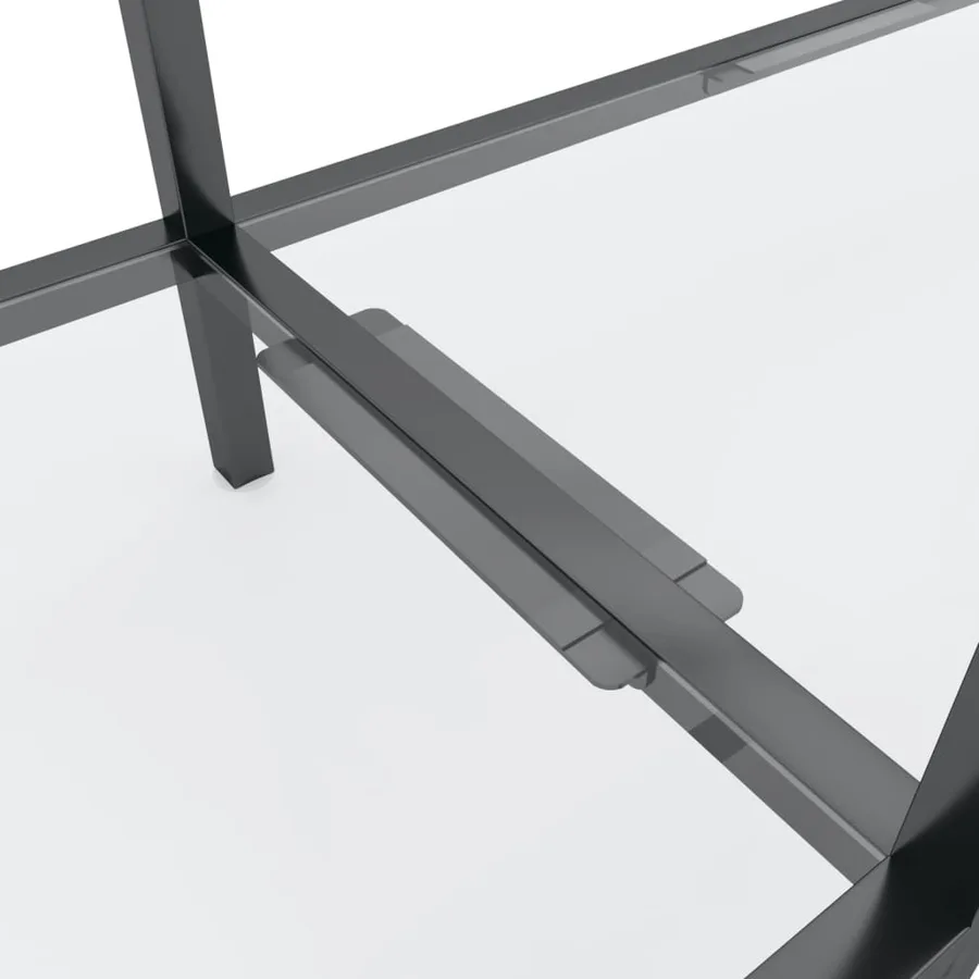Table console Transparent 160x35x75,5 cm Verre trempé - 5