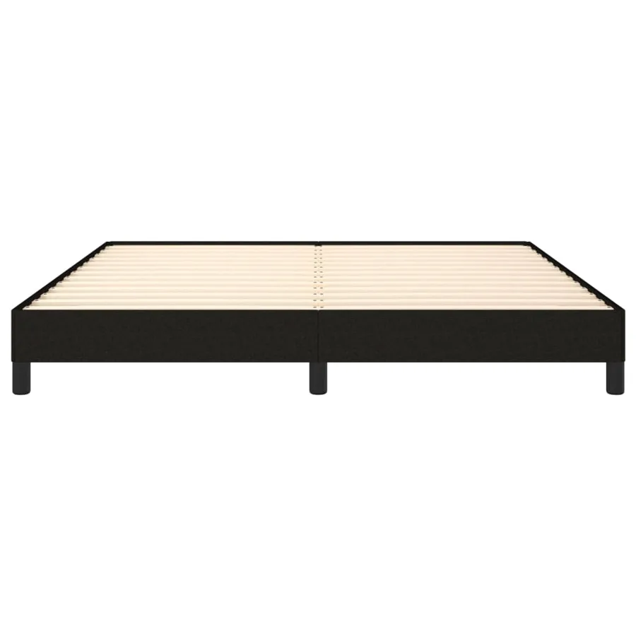 Cadre de lit sans matelas noir 180x200 cm tissu - 5