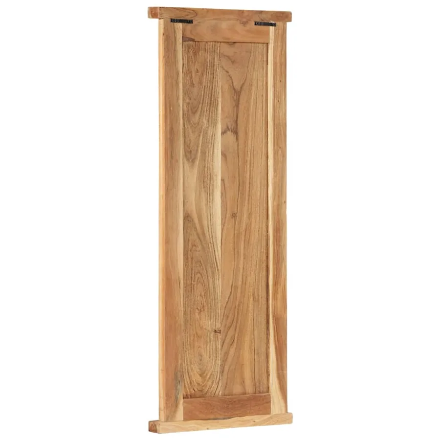 Porte-manteaux 2 pcs Bois massif d'acacia 38x100 cm - 3