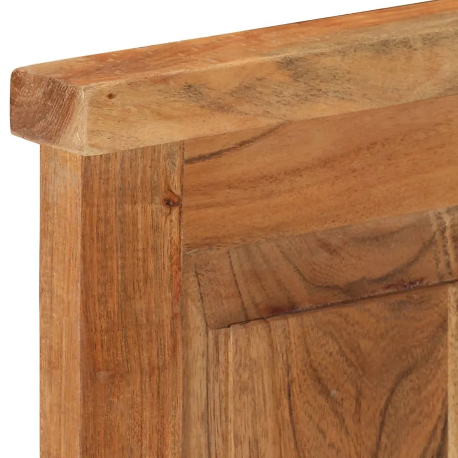 Porte-manteaux 2 pcs Bois massif d'acacia 38x100 cm - 6