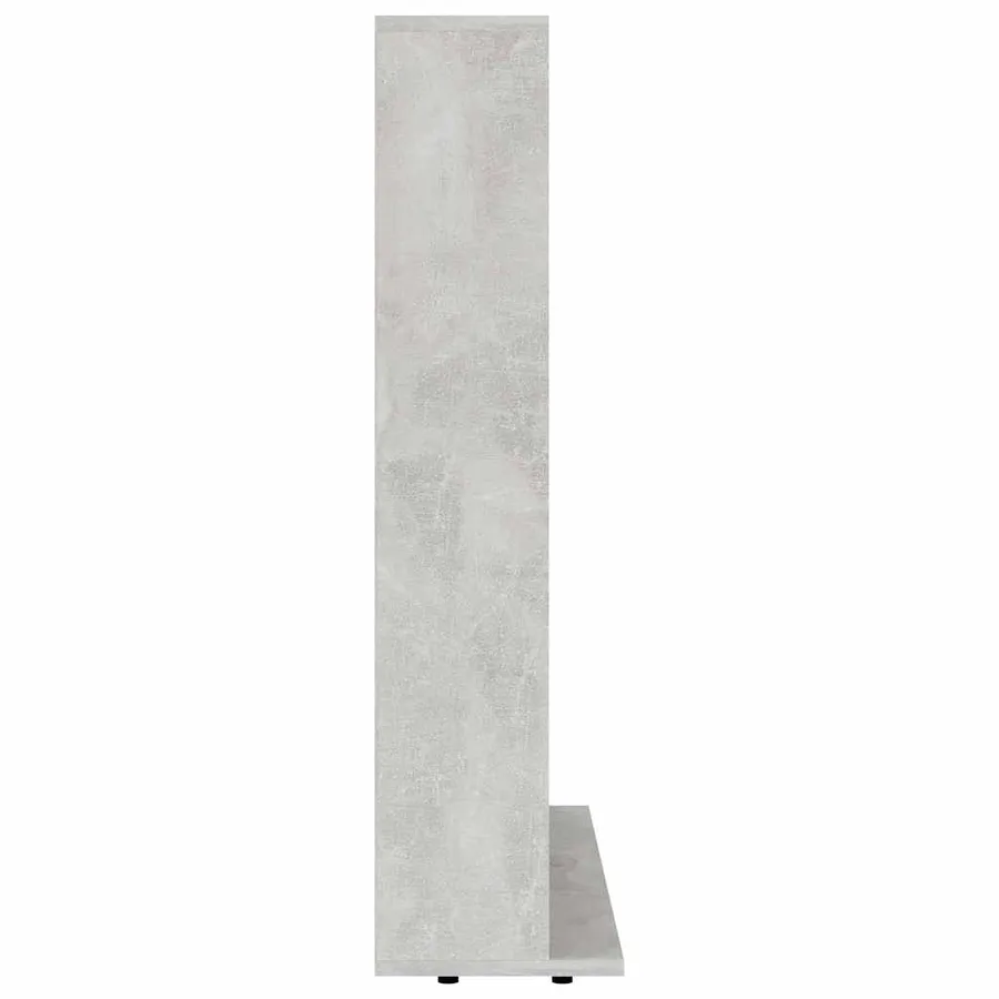 Armoire à CD Gris béton 100x23x89,5 cm Bois d’ingénierie - 4