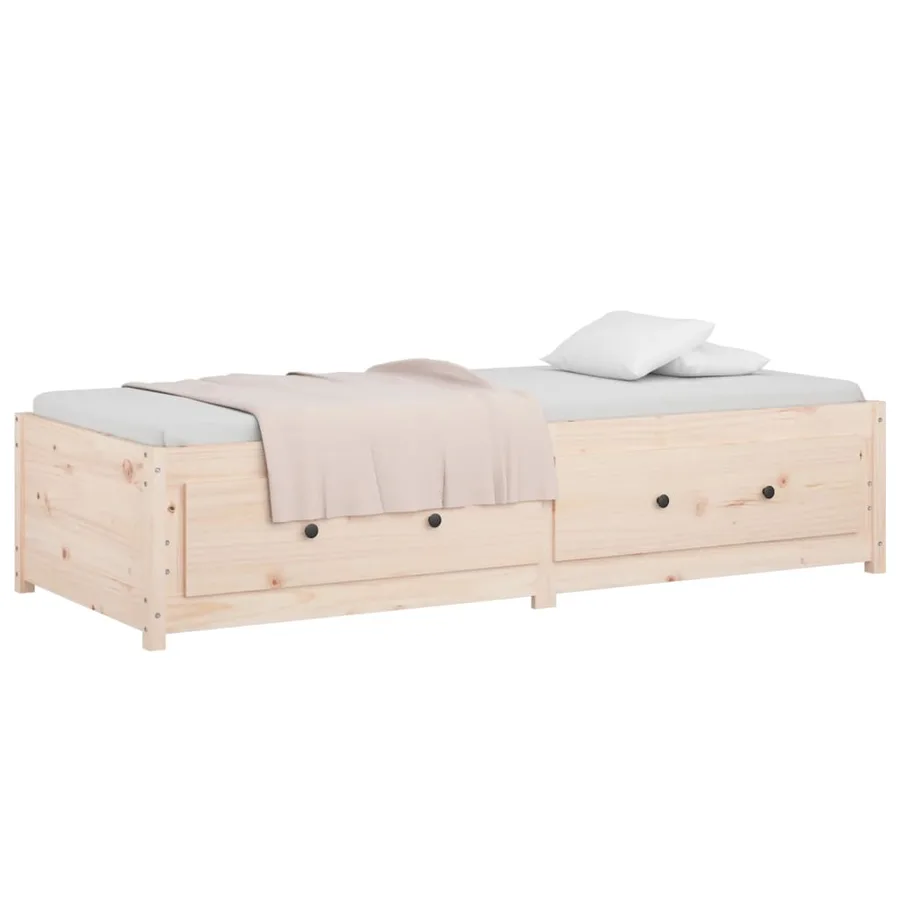 Lit de jour 75x190 cm Petit simple Bois de pin massif - 6