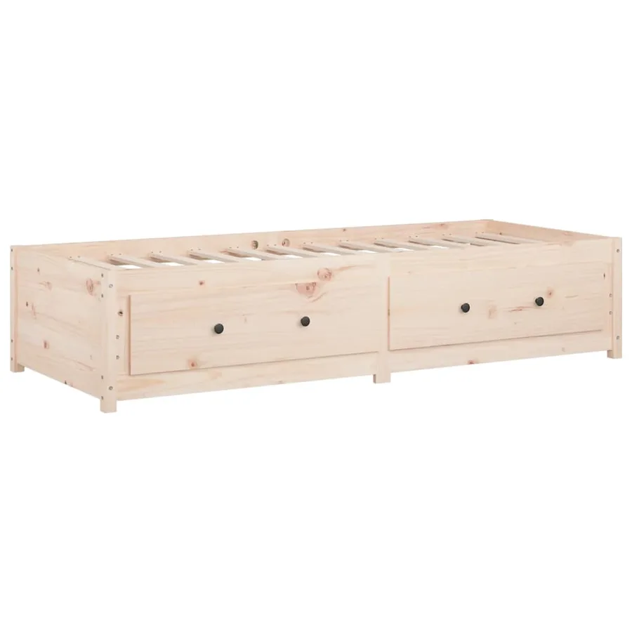 Lit de jour 75x190 cm Petit simple Bois de pin massif - 7