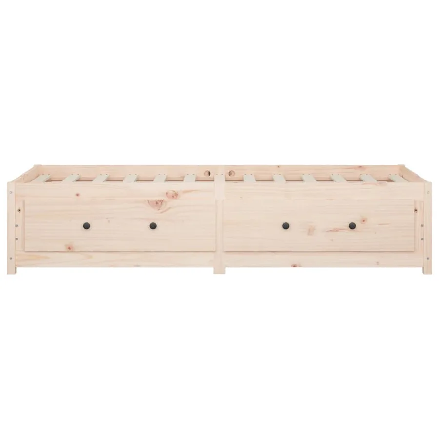 Lit de jour 75x190 cm Petit simple Bois de pin massif - 8