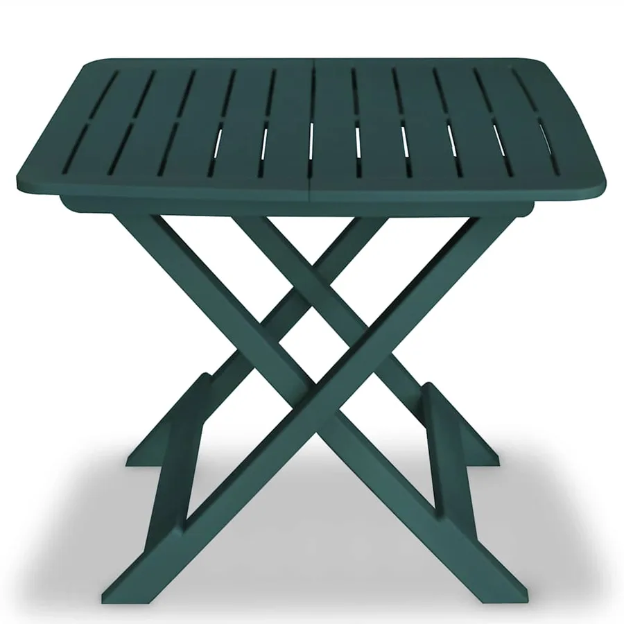 Ensemble de bistro pliable 3 pcs Plastique Vert - 2