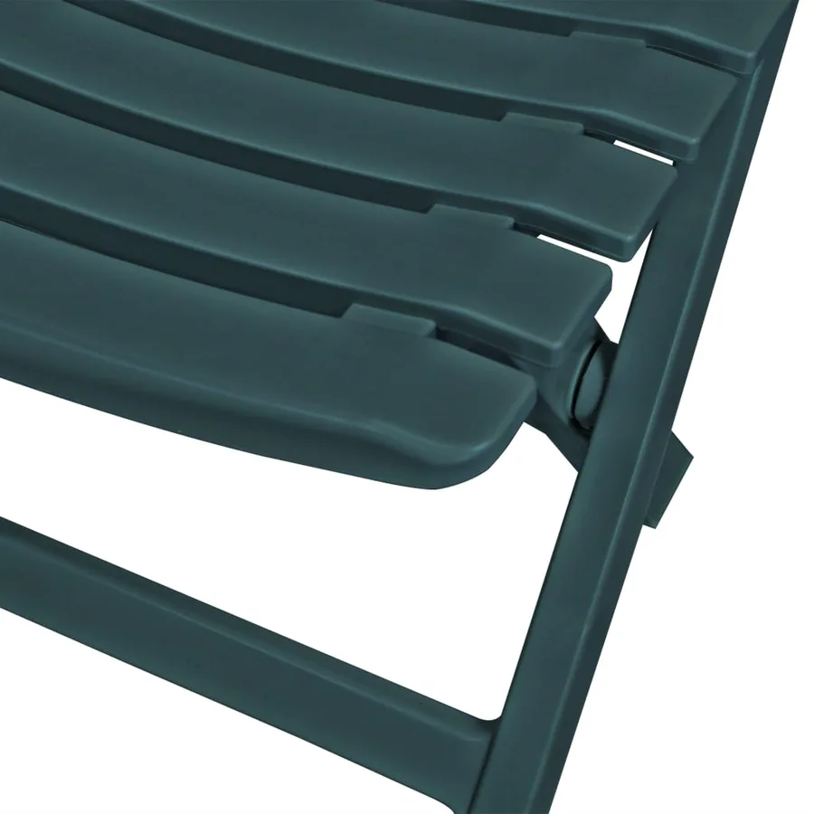 Ensemble de bistro pliable 3 pcs Plastique Vert - 4