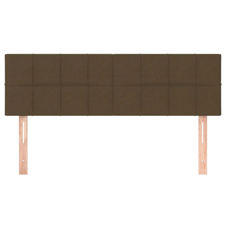 Têtes de lit Marron foncé 144 x 5 x 78/88 cm Tissu - 3