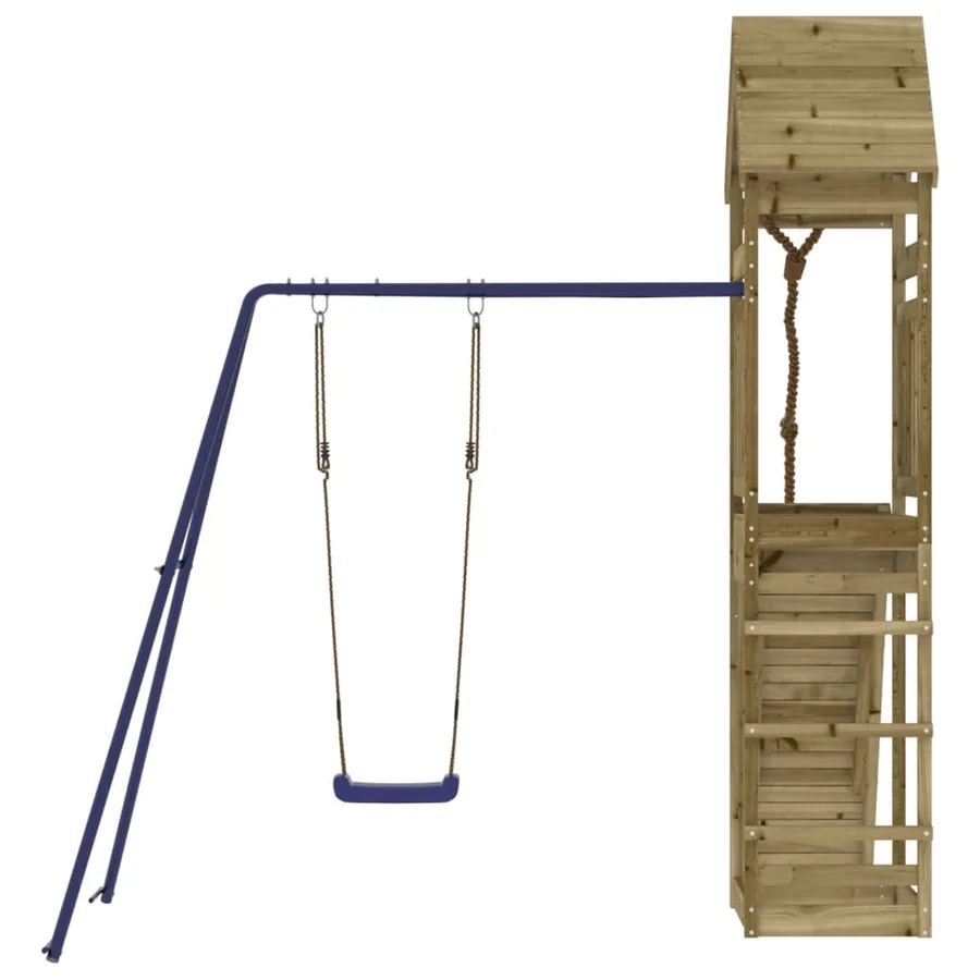 Aire de jeux d'extérieur bois de pin imprégné - 4