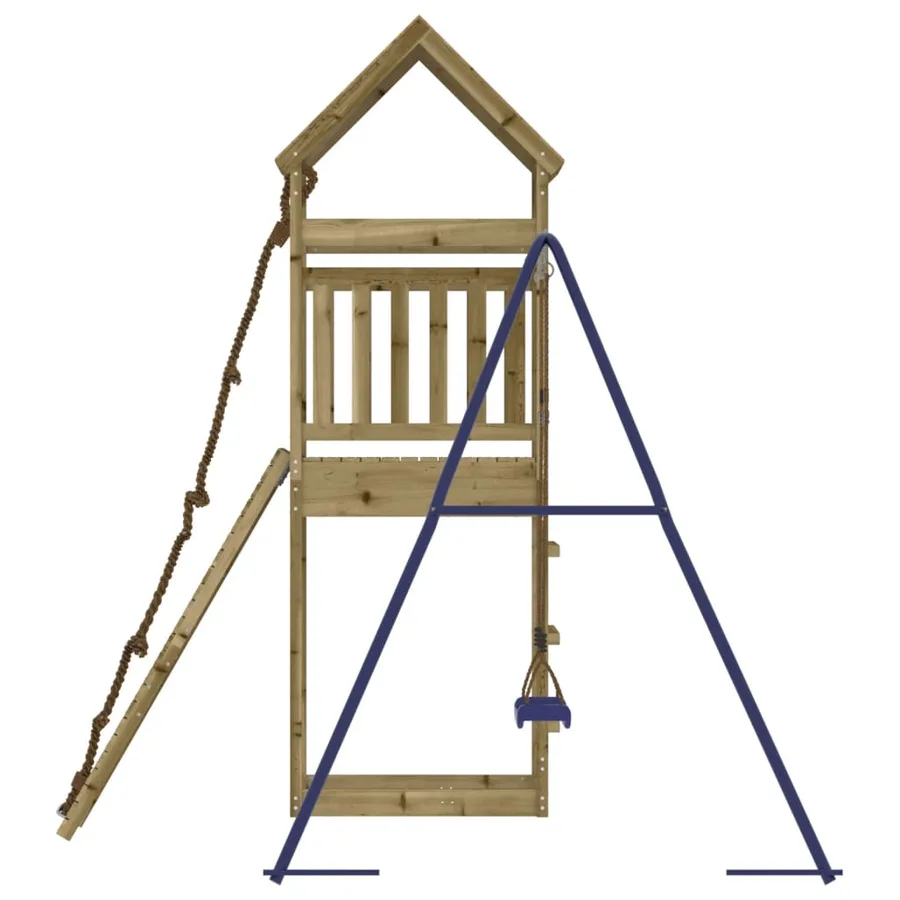 Aire de jeux d'extérieur bois de pin imprégné - 6