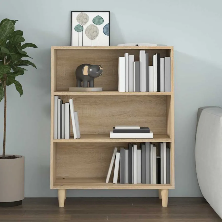Buffet Chêne sonoma 69,5x32,5x90 cm Bois d'ingénierie - 5