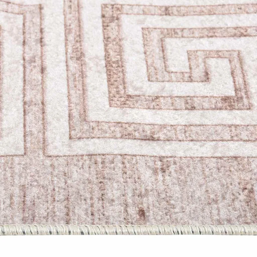 Tapis lavable antidérapant 160x230 cm beige - 4
