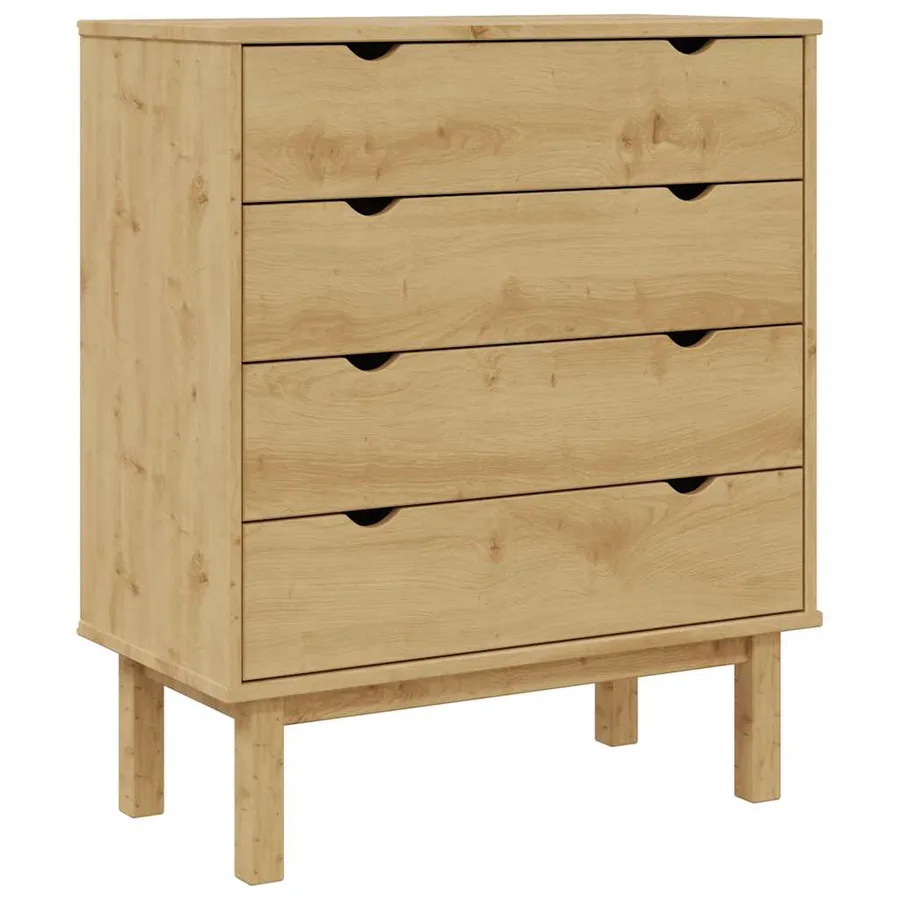 Commode OTTA 76,5x39,5x90 cm Bois de pin massif - 2