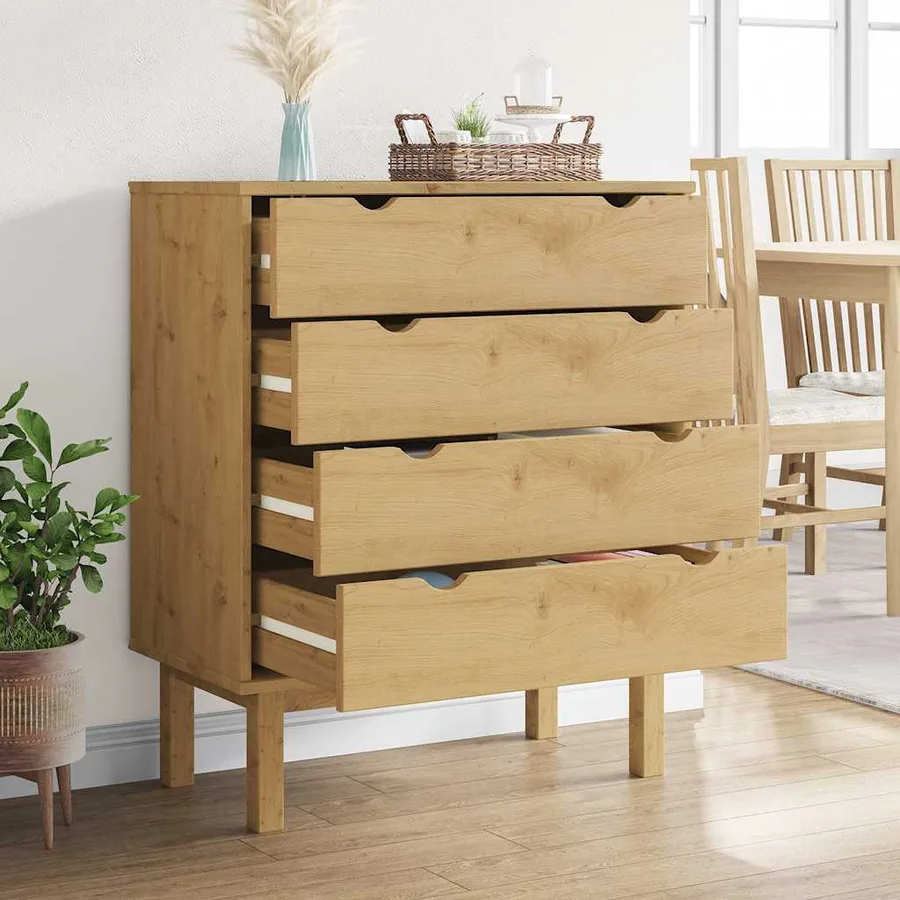 Commode OTTA 76,5x39,5x90 cm Bois de pin massif - 3