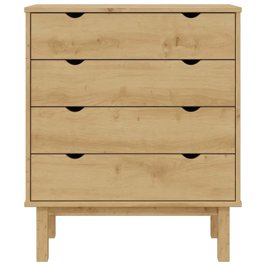 Commode OTTA 76,5x39,5x90 cm Bois de pin massif - 6