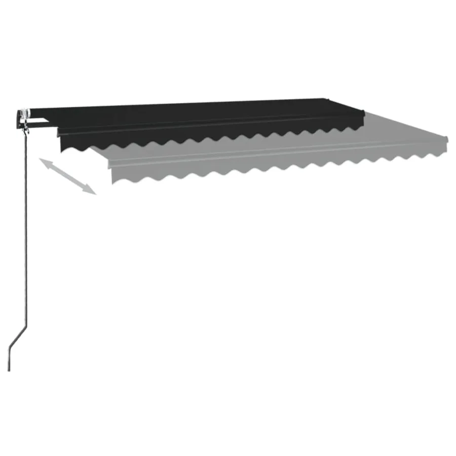 Auvent rétractable automatique 450x350 cm Anthracite - 3